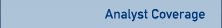 Analyst Coverage
